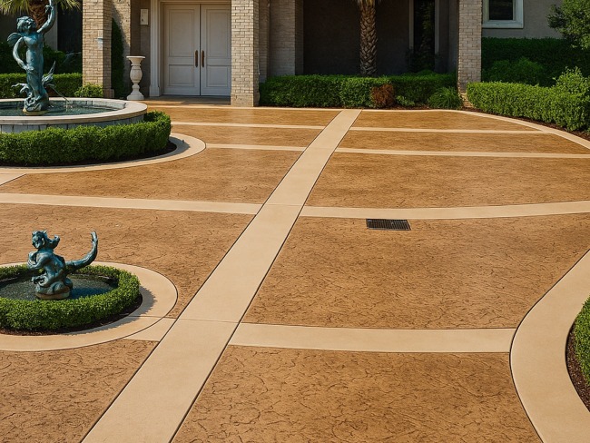 Stamped Concrete Walkways and Patios