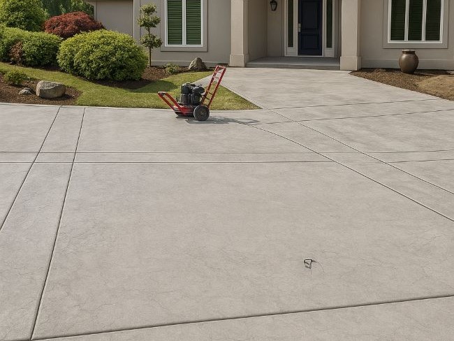Stamped Concrete Driveway